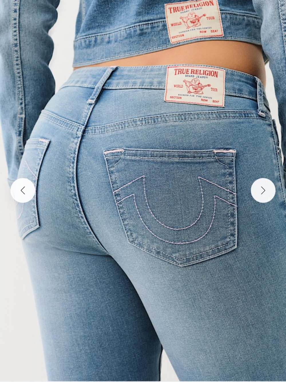 True Religion NWT Jennie Mid Rise Curvy Skinny Jeans Size 31 - Picture 4 of 11